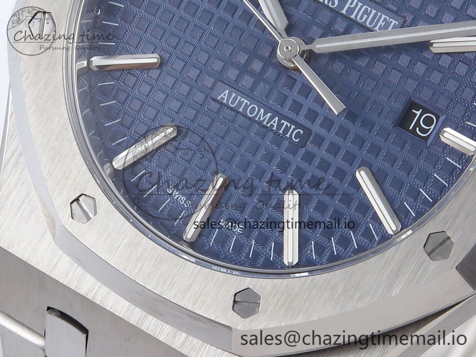 Royal Oak 41mm 15400 SS TKF 1:1 Best Edition Blue Dial on SS Bracelet SA4302 Super Clone Comfortable 4310