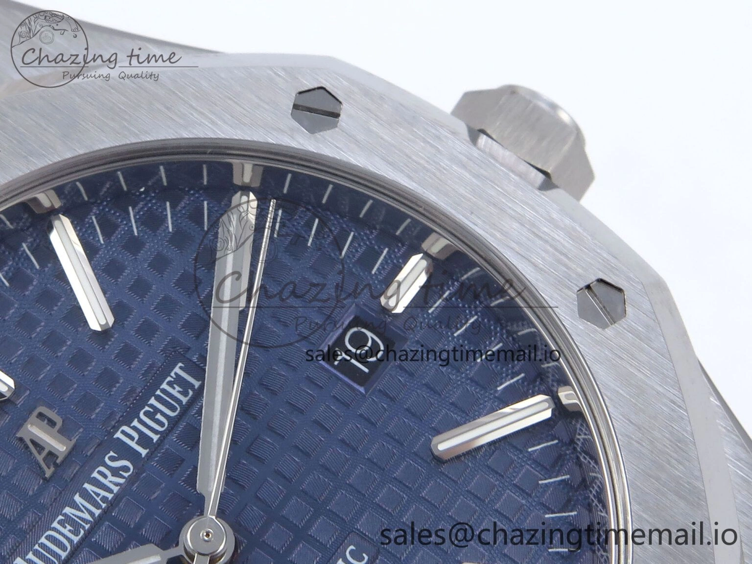 Royal Oak 41mm 15400 SS TKF 1:1 Best Edition Blue Dial on SS Bracelet SA4302 Super Clone Comfortable 4310