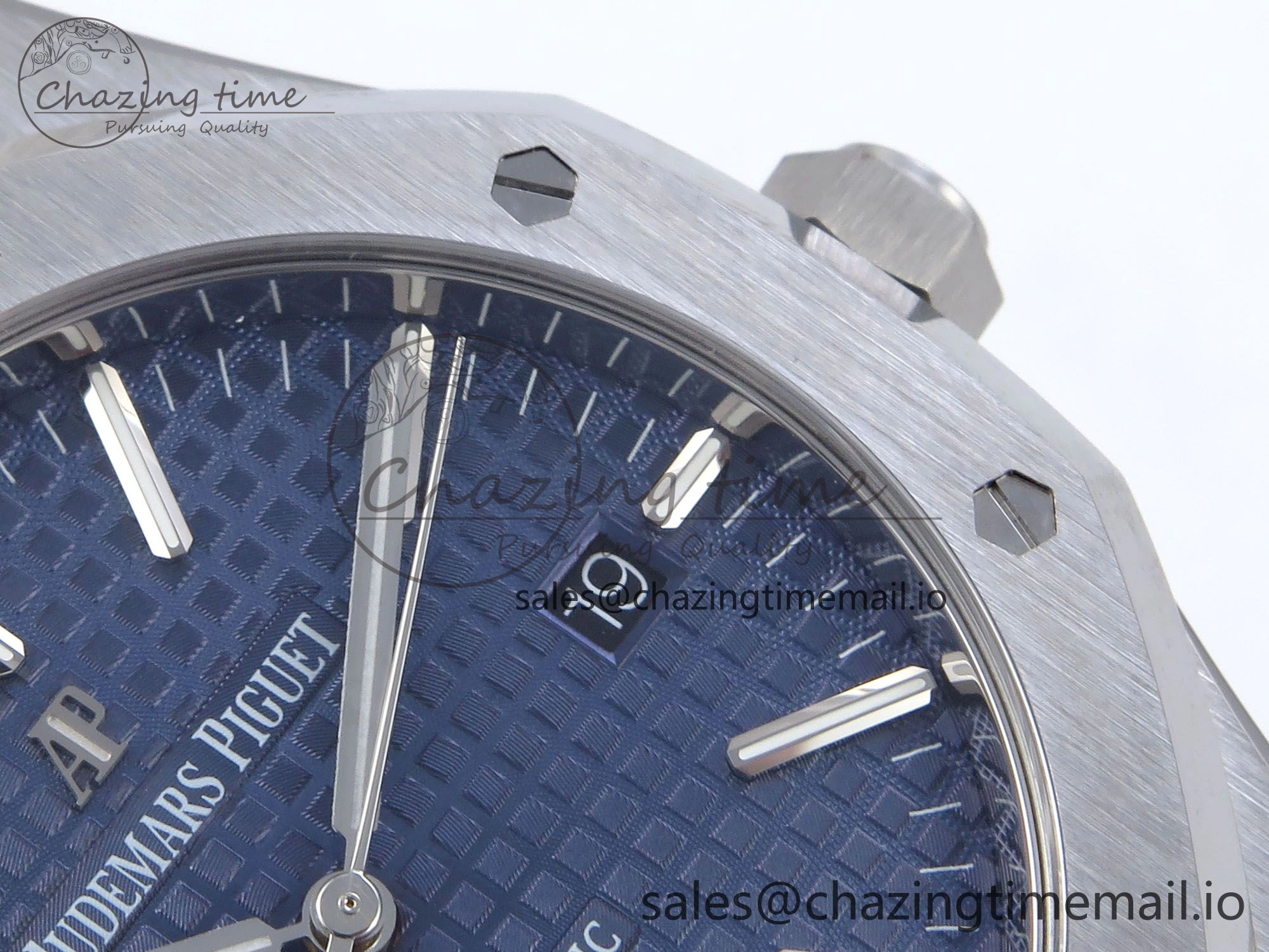 Royal Oak 41mm 15400 SS TKF 1:1 Best Edition Blue Dial on SS Bracelet SA4302 Super Clone Comfortable 4310