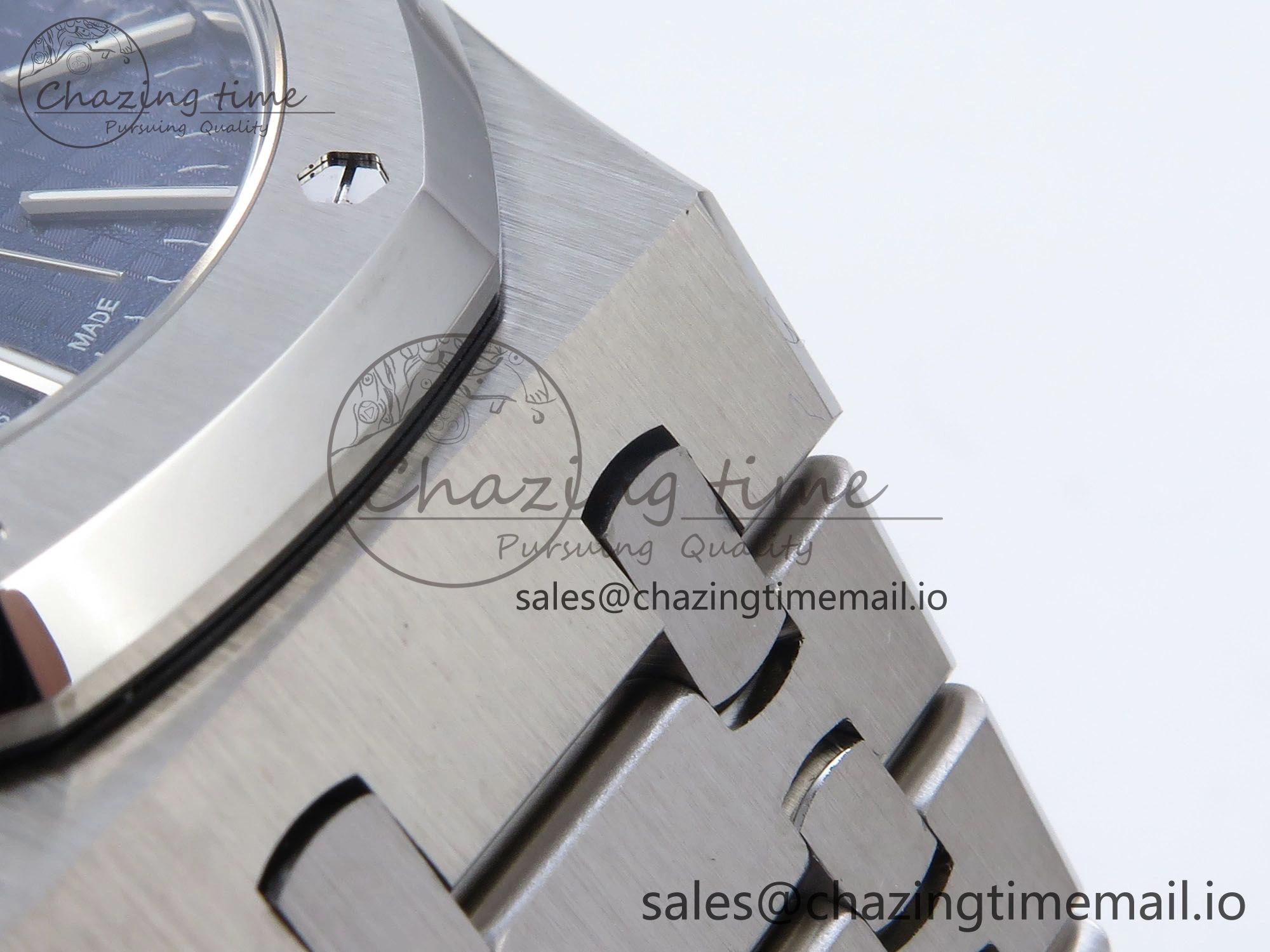 Royal Oak 41mm 15400 SS TKF 1:1 Best Edition Blue Dial on SS Bracelet SA4302 Super Clone Comfortable 4310