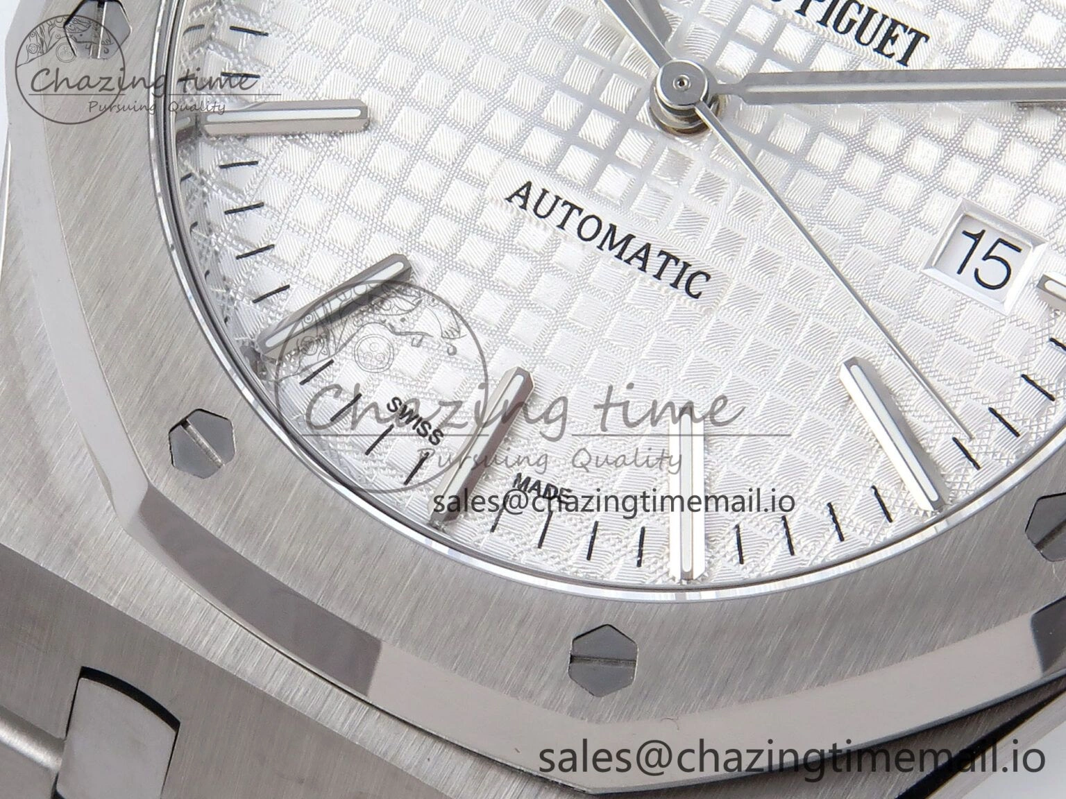 Royal Oak 41mm 15400 SS TKF 1:1 Best Edition White Dial on SS Bracelet SA4302 Super Clone FreshLook 4303