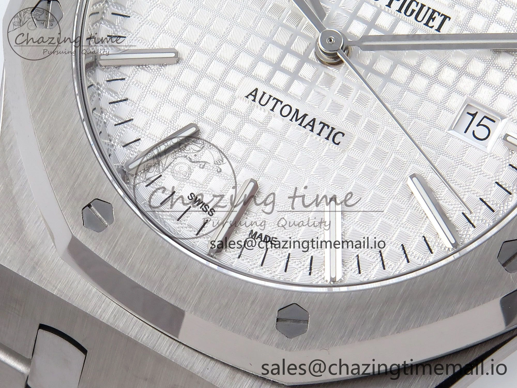 Royal Oak 41mm 15400 SS TKF 1:1 Best Edition White Dial on SS Bracelet SA4302 Super Clone FreshLook 4303