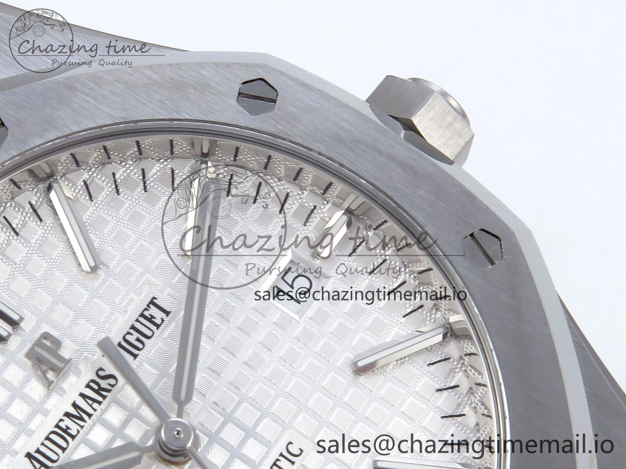 Royal Oak 41mm 15400 SS TKF 1:1 Best Edition White Dial on SS Bracelet SA4302 Super Clone FreshLook 4303