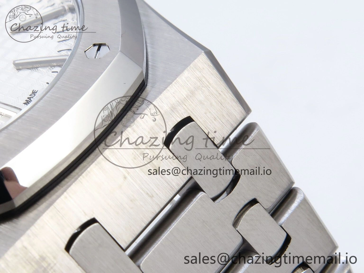 Royal Oak 41mm 15400 SS TKF 1:1 Best Edition White Dial on SS Bracelet SA4302 Super Clone FreshLook 4303