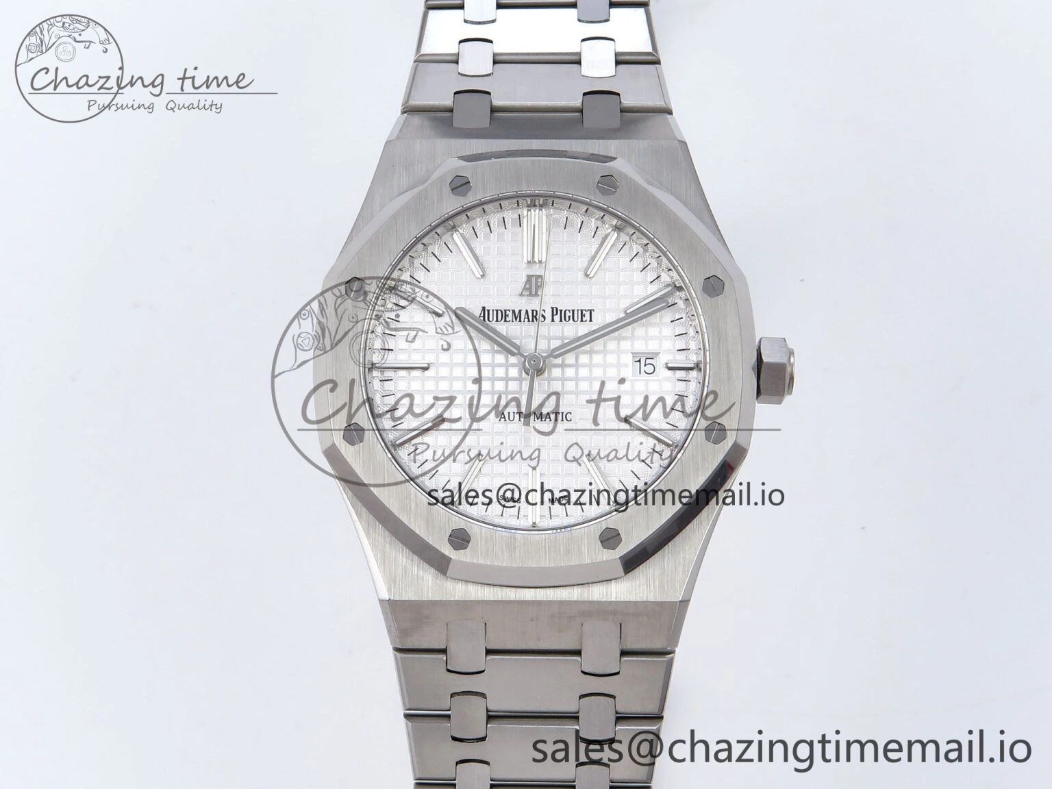 Royal Oak 41mm 15400 SS TKF 1:1 Best Edition White Dial on SS Bracelet SA4302 Super Clone FreshLook 4303