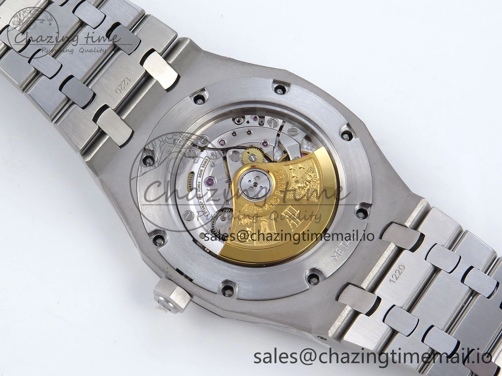 Royal Oak 41mm 15400 SS TKF 1:1 Best Edition White Dial on SS Bracelet SA4302 Super Clone FreshLook 4303