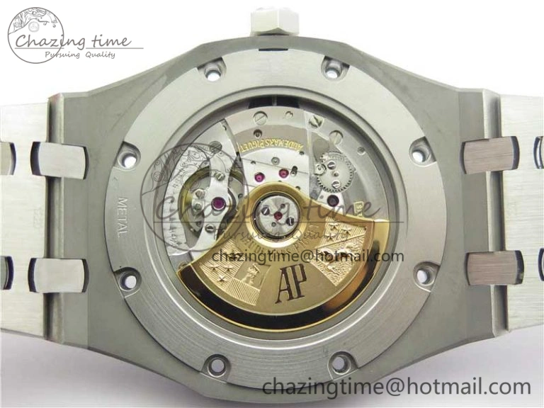 Royal Oak 41mm 15400 SS Z+F 1:1 Best Edition Black Textured Dial on SS Bracelet A3120 (Free Box) Classic 4864