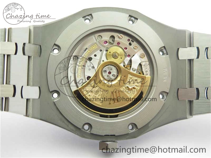 Royal Oak 41mm 15400 SS Z+F 1:1 Best Edition Black Textured Dial on SS Bracelet A3120 (Free Box) Classic 4864