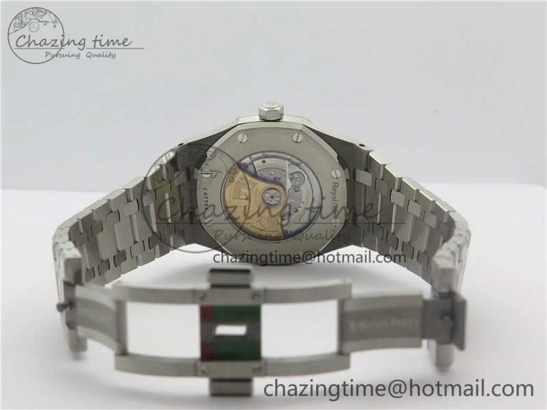 Practical Royal Oak 41mm 15400 SS Z+F 1:1 Best Edition Blue Textured Dial on SS Bracelet A3120 (Free Box) 4873