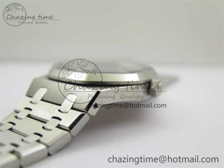Resilient Royal Oak 41mm 15400 SS ZF 1:1 Best Edition Blue Textured Dial on SS Bracelet SA3120 Super Clone 4811