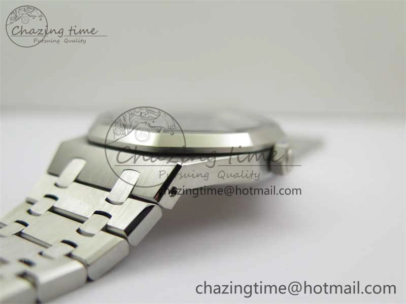 Resilient Royal Oak 41mm 15400 SS ZF 1:1 Best Edition Blue Textured Dial on SS Bracelet SA3120 Super Clone 4811