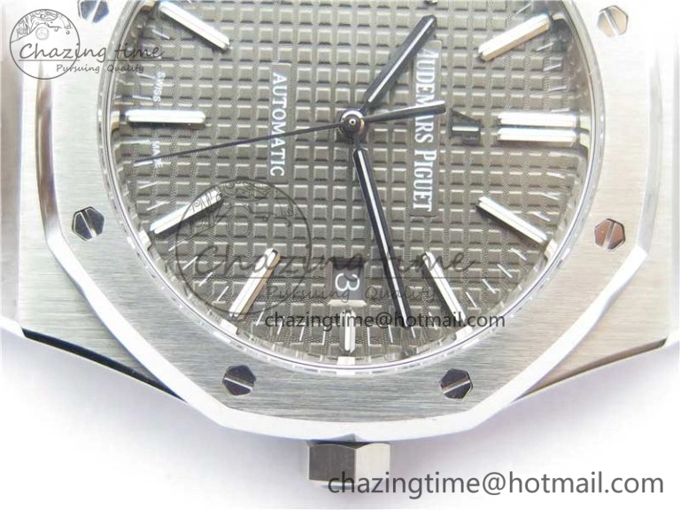 Resilient Royal Oak 41mm 15400 SS ZF 1:1 Best Edition Gray Textured Dial on SS Bracelet A3120 (Free Box) 4862