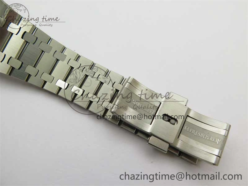 BestValue Royal Oak 41mm 15400 SS ZF 1:1 Best Edition Gray Textured Dial on SS Bracelet SA3120 Super Clone 4813