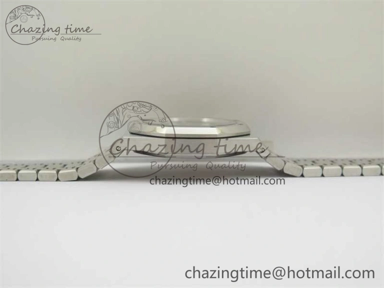 BestValue Royal Oak 41mm 15400 SS ZF 1:1 Best Edition Gray Textured Dial on SS Bracelet SA3120 Super Clone 4813
