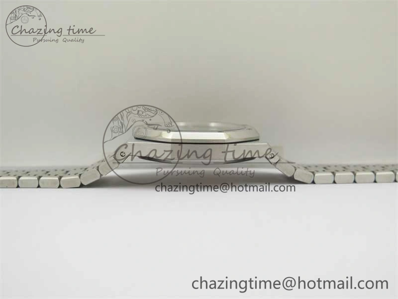 BestValue Royal Oak 41mm 15400 SS ZF 1:1 Best Edition Gray Textured Dial on SS Bracelet SA3120 Super Clone 4813