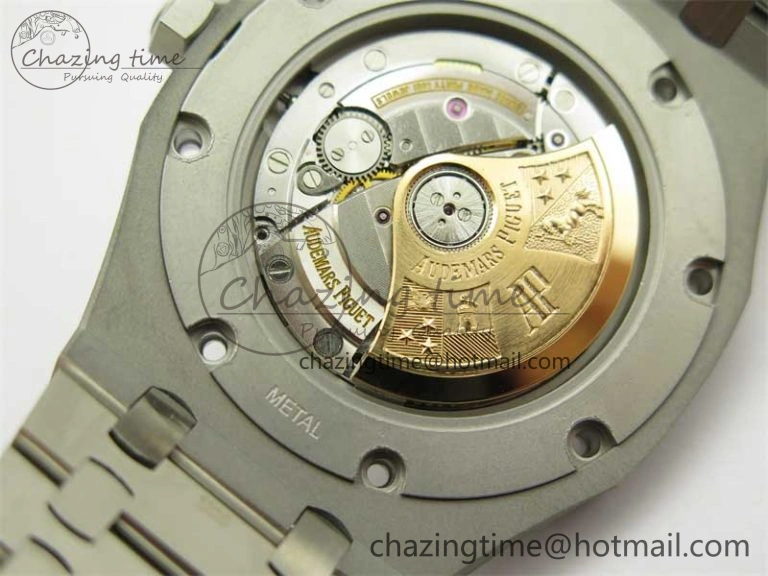 BestValue Royal Oak 41mm 15400 SS ZF 1:1 Best Edition Gray Textured Dial on SS Bracelet SA3120 Super Clone 4813