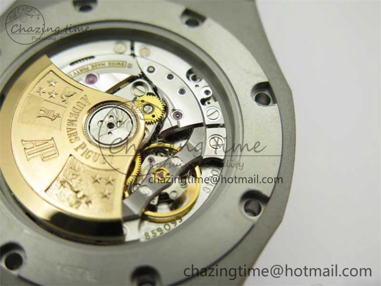 BestValue Royal Oak 41mm 15400 SS ZF 1:1 Best Edition Gray Textured Dial on SS Bracelet SA3120 Super Clone 4813
