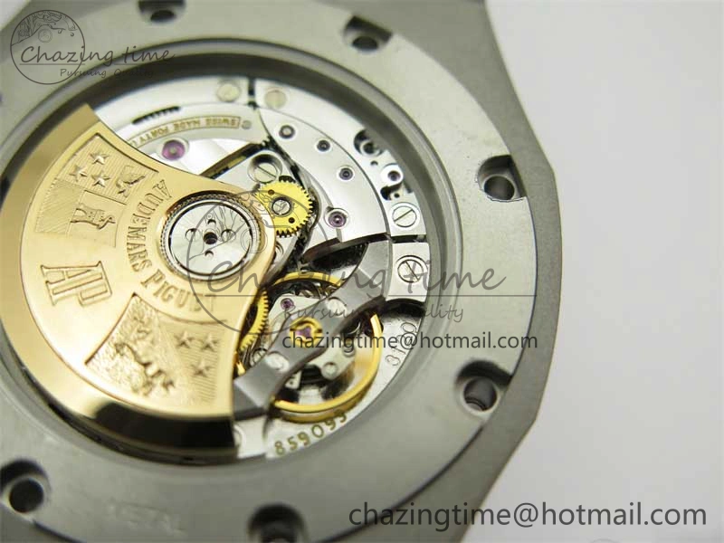 BestValue Royal Oak 41mm 15400 SS ZF 1:1 Best Edition Gray Textured Dial on SS Bracelet SA3120 Super Clone 4813
