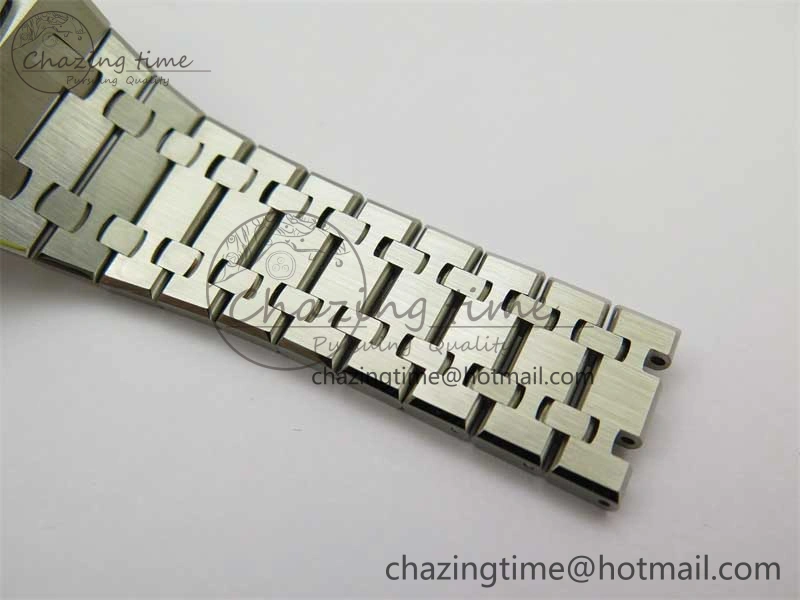 BestValue Royal Oak 41mm 15400 SS ZF 1:1 Best Edition Gray Textured Dial on SS Bracelet SA3120 Super Clone 4813
