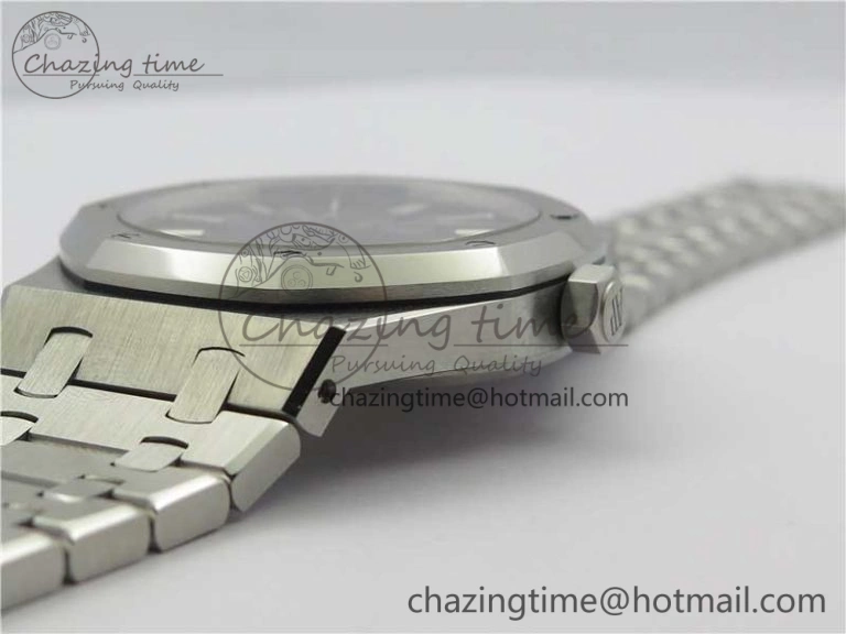 Royal Oak 41mm 15400 SS ZF 1:1 Best Edition White Textured Dial on SS Bracelet A3120 (Free Box) ComfortFit 4858