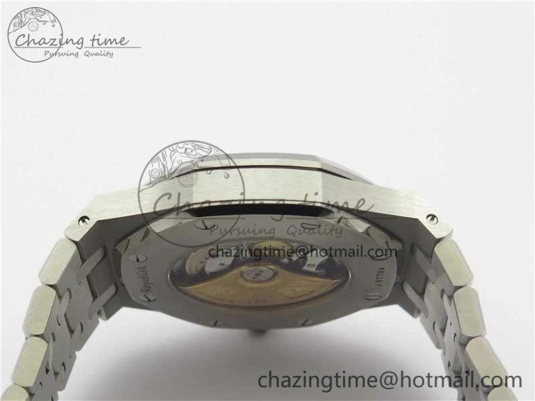 Royal Oak 41mm 15400 SS ZF 1:1 Best Edition White Textured Dial on SS Bracelet A3120 (Free Box) ComfortFit 4858