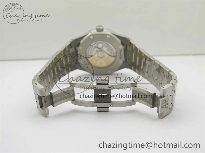 Royal Oak 41mm 15400 SS ZF 1:1 Best Edition White Textured Dial on SS Bracelet SA3120 Super Clone Contemporary 4812
