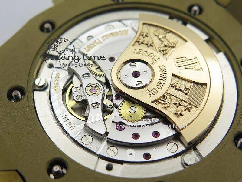 NewStyle Royal Oak 41mm 15400 YG JF 1:1 Best Edition Blue Dial On YG Bracelet A 5041