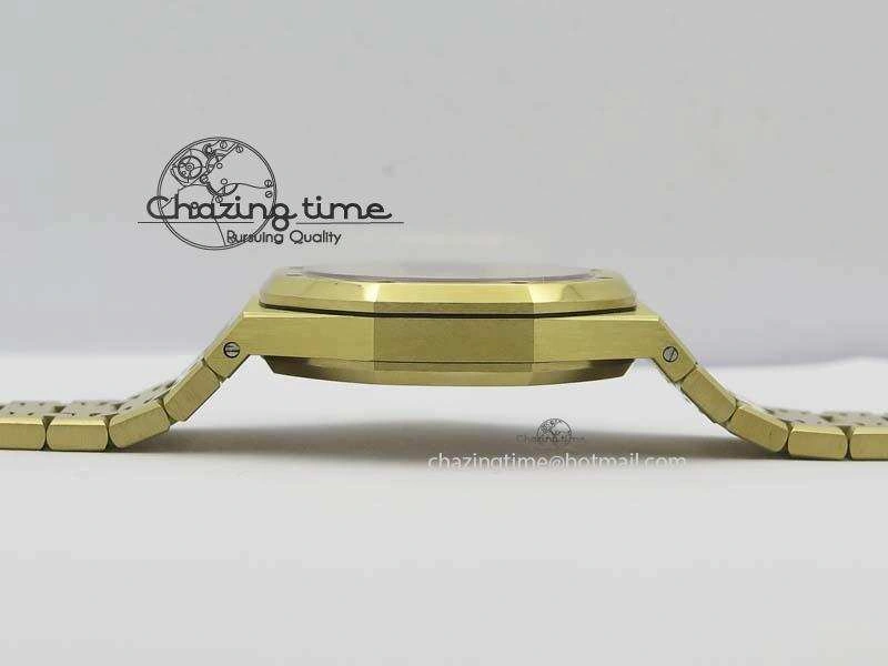 NewStyle Royal Oak 41mm 15400 YG JF 1:1 Best Edition Blue Dial On YG Bracelet A 5041
