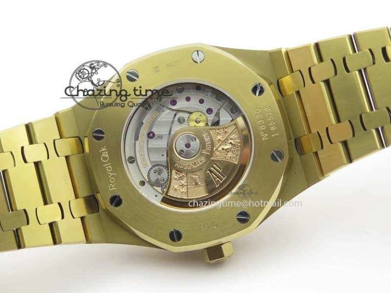 NewStyle Royal Oak 41mm 15400 YG JF 1:1 Best Edition Blue Dial On YG Bracelet A 5041