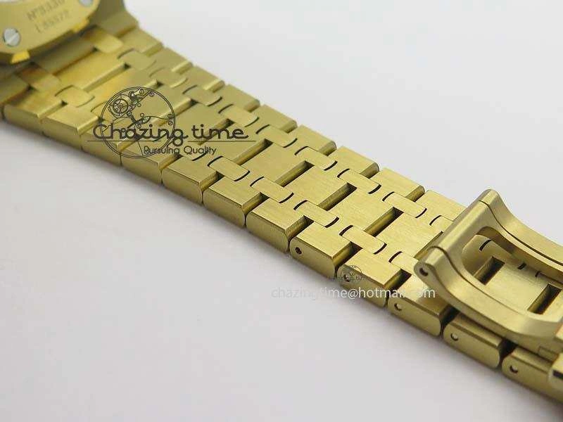 NewStyle Royal Oak 41mm 15400 YG JF 1:1 Best Edition Blue Dial On YG Bracelet A 5041