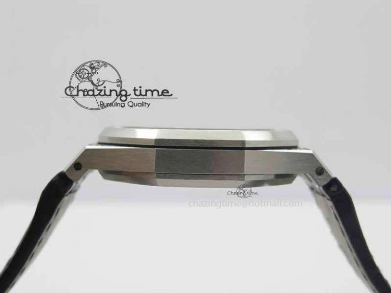OdorResistant Royal Oak 41mm 15402 SS Full Paved Diamonds JF 1:1 Best Edition Diamonds Dial On Leather Strap A 5008