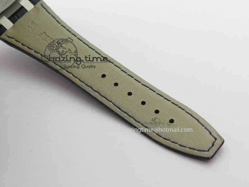 OdorResistant Royal Oak 41mm 15402 SS Full Paved Diamonds JF 1:1 Best Edition Diamonds Dial On Leather Strap A 5008