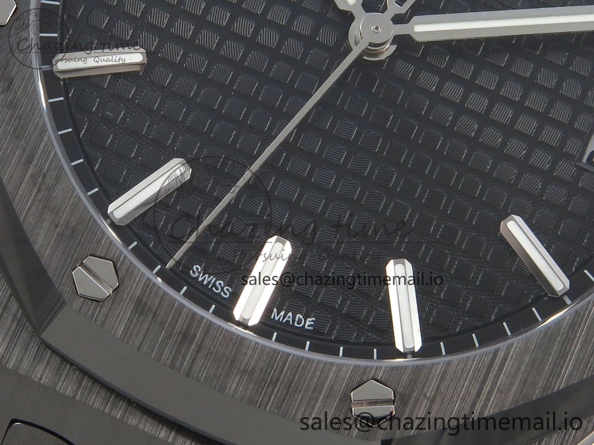 Royal Oak 41mm 15500 APSF 1:1 Best Edition Black Dial on Black Ceramic Bracelet SA4302 Super Clone Durable 4234