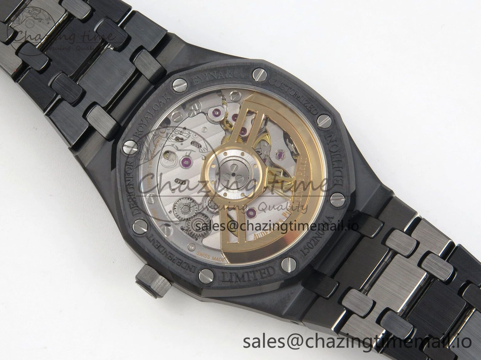Royal Oak 41mm 15500 APSF 1:1 Best Edition Black Dial on Black Ceramic Bracelet SA4302 Super Clone Durable 4234