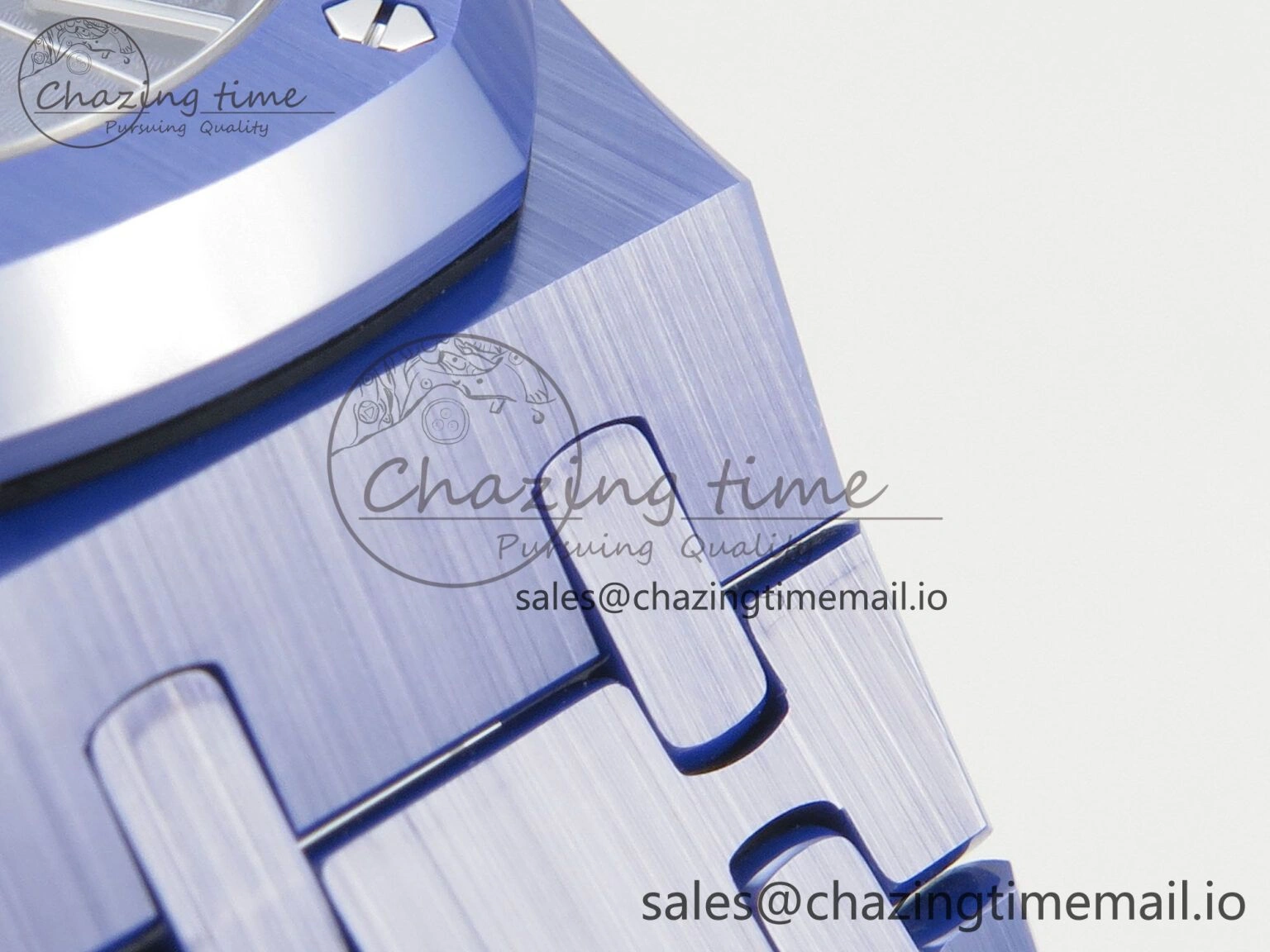 Seasonal Royal Oak 41mm 15500 APSF 1:1 Best Edition Blue Dial on Blue Ceramic Bracelet SA4302 Super Clone 4231