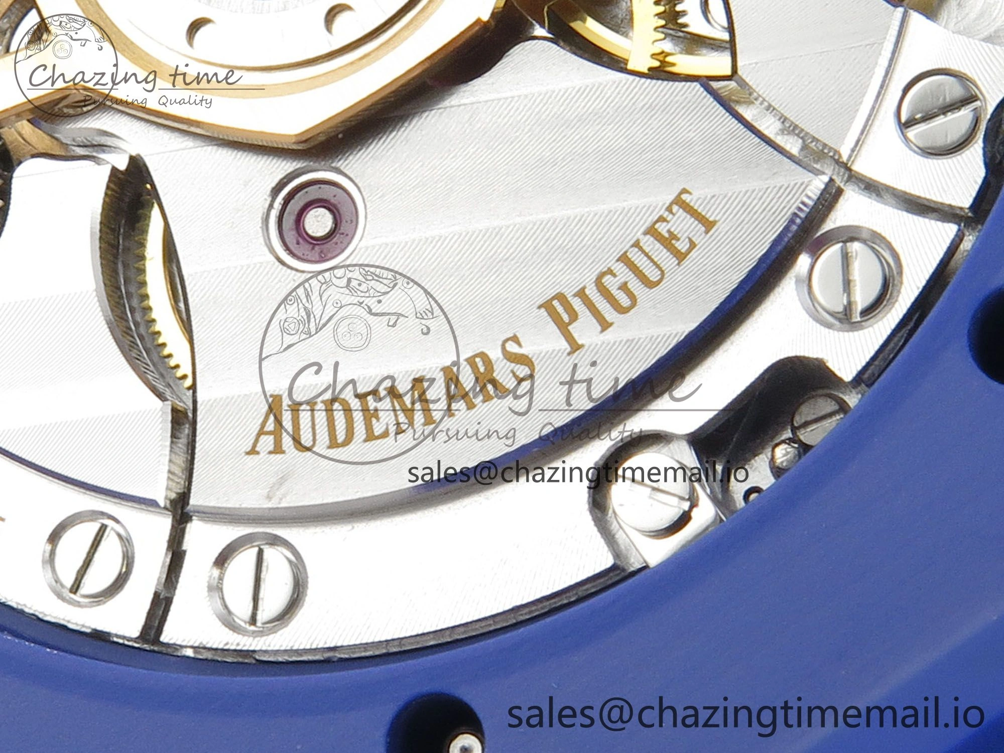 Seasonal Royal Oak 41mm 15500 APSF 1:1 Best Edition Blue Dial on Blue Ceramic Bracelet SA4302 Super Clone 4231