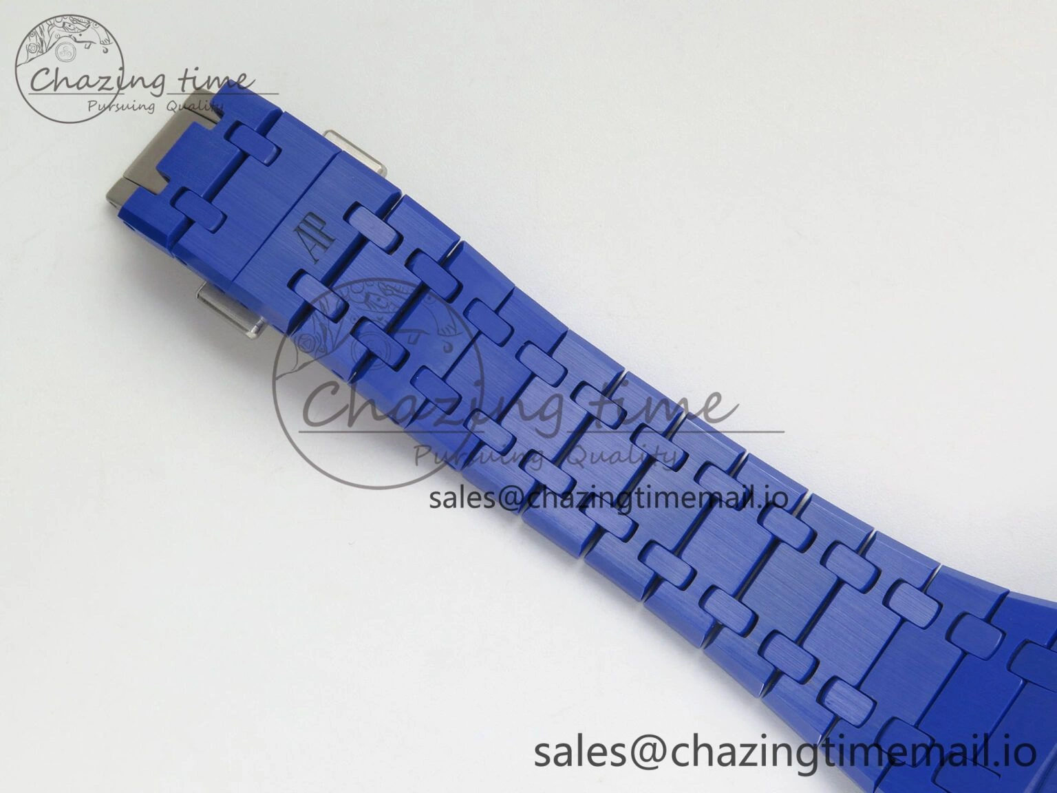 Seasonal Royal Oak 41mm 15500 APSF 1:1 Best Edition Blue Dial on Blue Ceramic Bracelet SA4302 Super Clone 4231