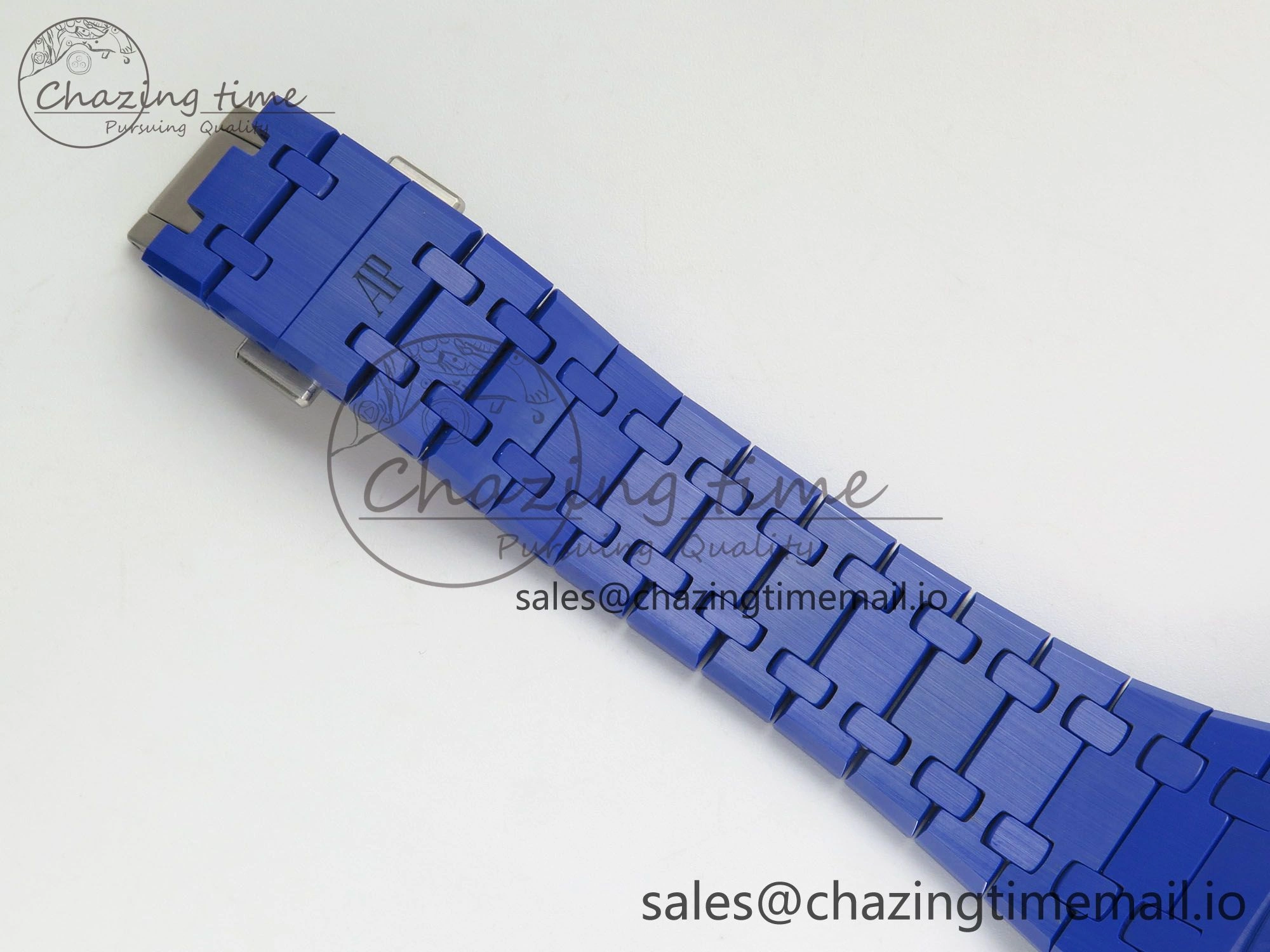 Seasonal Royal Oak 41mm 15500 APSF 1:1 Best Edition Blue Dial on Blue Ceramic Bracelet SA4302 Super Clone 4231