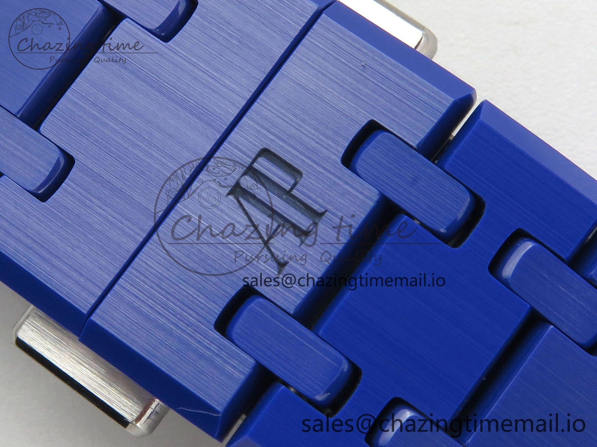 Seasonal Royal Oak 41mm 15500 APSF 1:1 Best Edition Blue Dial on Blue Ceramic Bracelet SA4302 Super Clone 4231