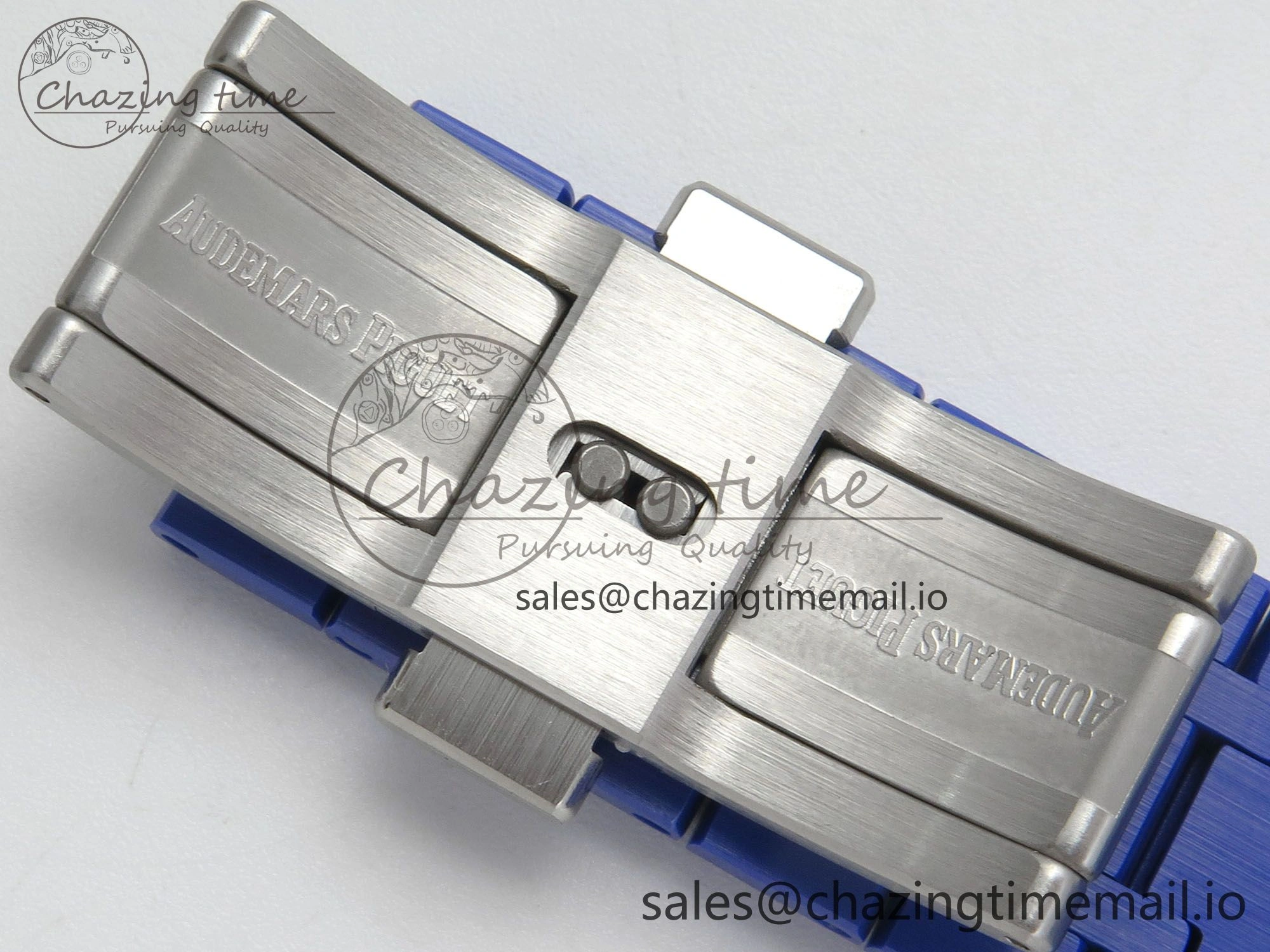 Seasonal Royal Oak 41mm 15500 APSF 1:1 Best Edition Blue Dial on Blue Ceramic Bracelet SA4302 Super Clone 4231