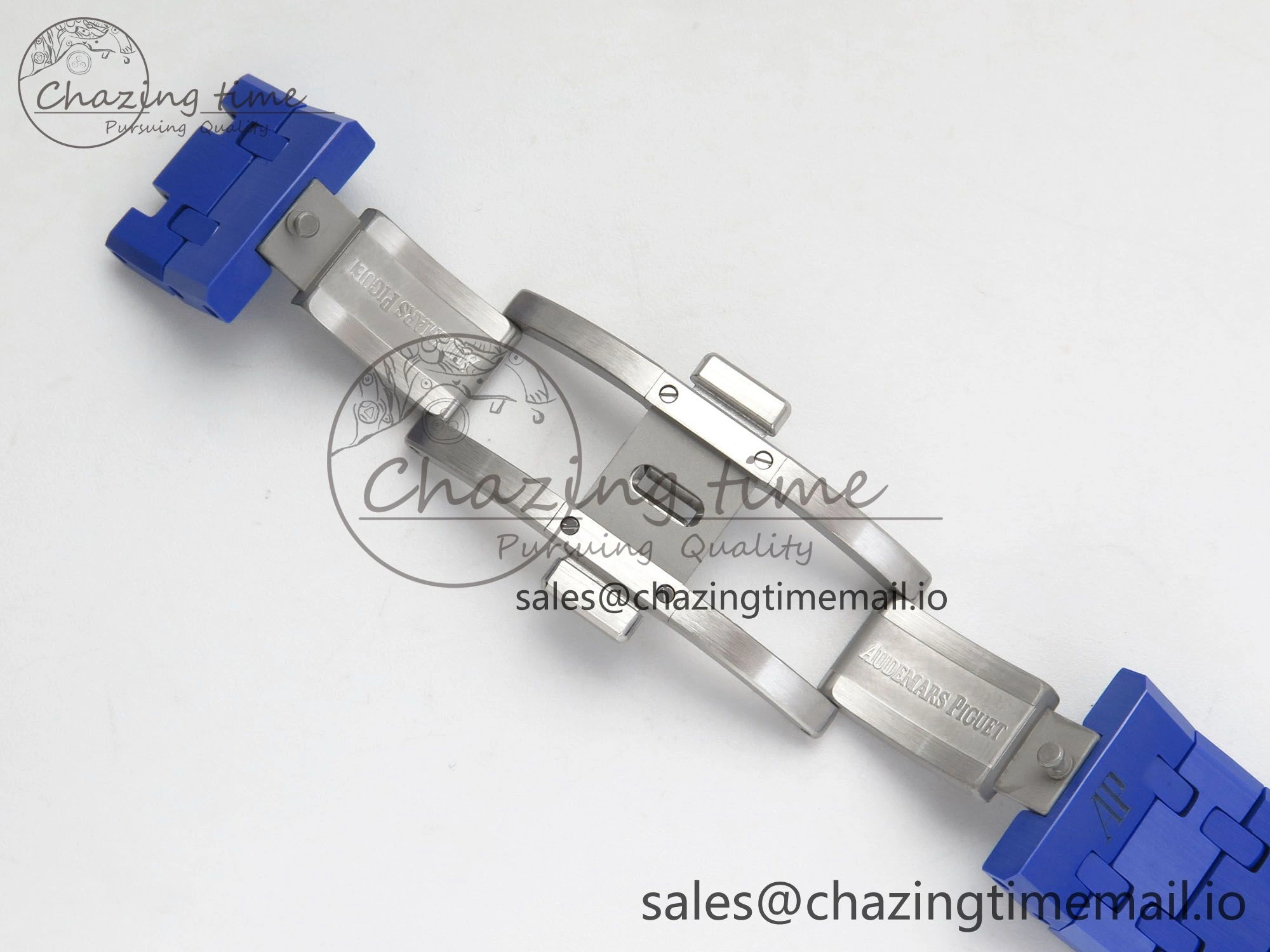 Seasonal Royal Oak 41mm 15500 APSF 1:1 Best Edition Blue Dial on Blue Ceramic Bracelet SA4302 Super Clone 4231