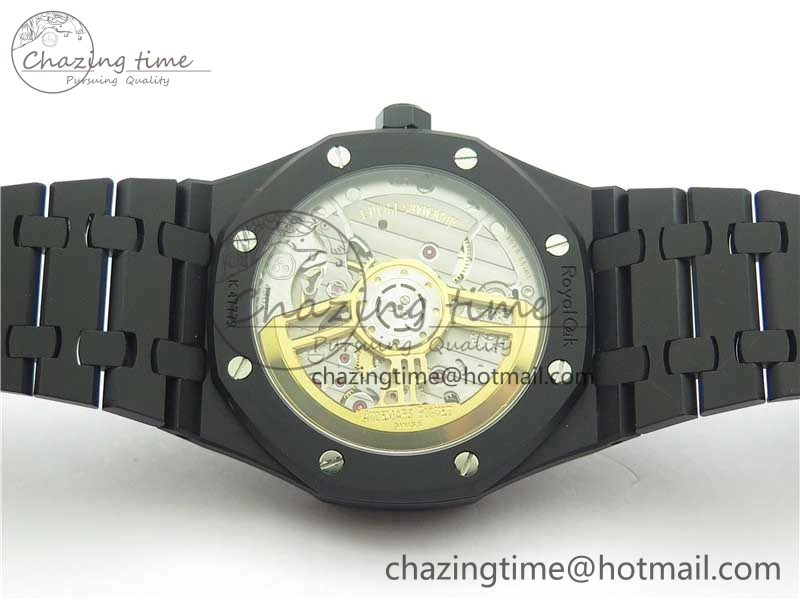 AllSeason Royal Oak 41mm 15500 DLC ZF 1:1 Best Edition Blue Textured Dial on SS Bracelet A4302 V2(Free Box) 4817