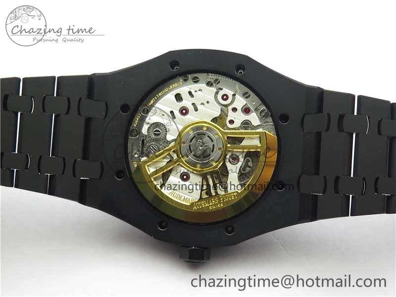 AllSeason Royal Oak 41mm 15500 DLC ZF 1:1 Best Edition Blue Textured Dial on SS Bracelet A4302 V2(Free Box) 4817