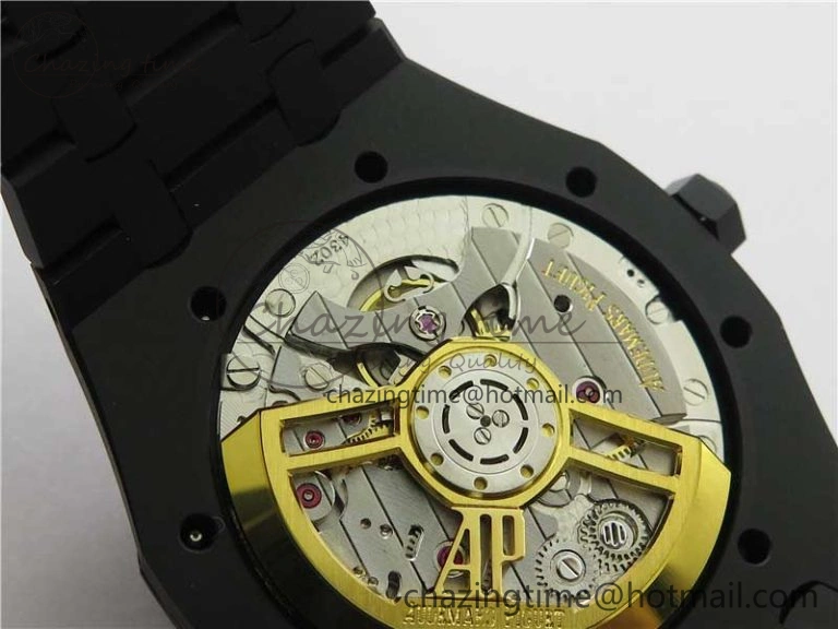 AllSeason Royal Oak 41mm 15500 DLC ZF 1:1 Best Edition Blue Textured Dial on SS Bracelet A4302 V2(Free Box) 4817