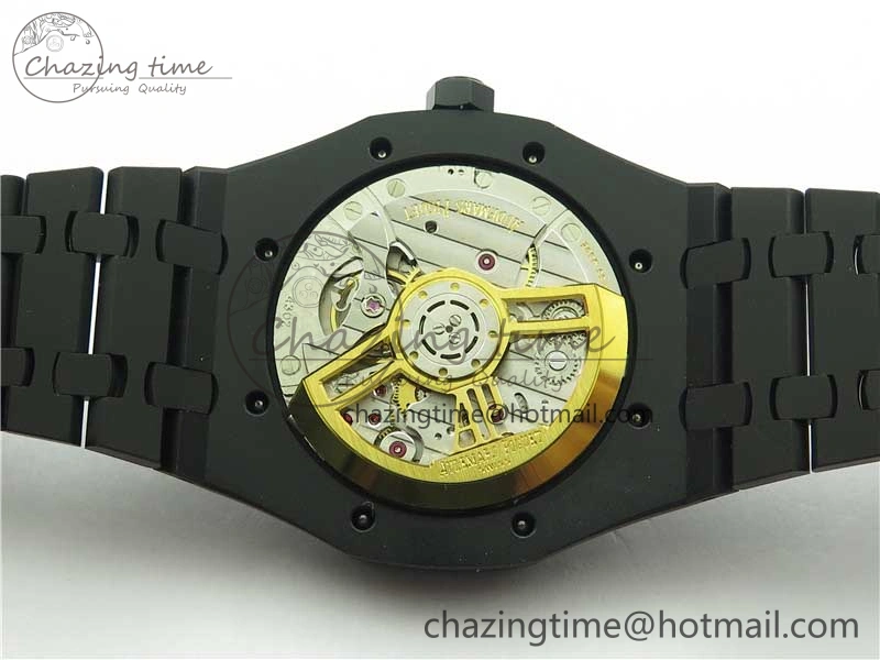 Stylish Royal Oak 41mm 15500 DLC ZF 1:1 Best Edition Gray Textured Dial on SS Bracelet A4302 V2(Free Box) 4818