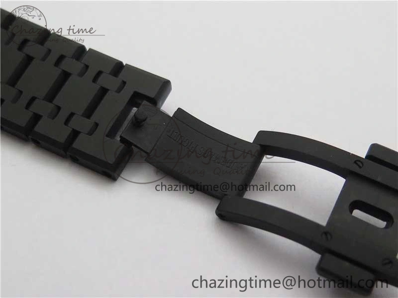 Stylish Royal Oak 41mm 15500 DLC ZF 1:1 Best Edition Gray Textured Dial on SS Bracelet A4302 V2(Free Box) 4818