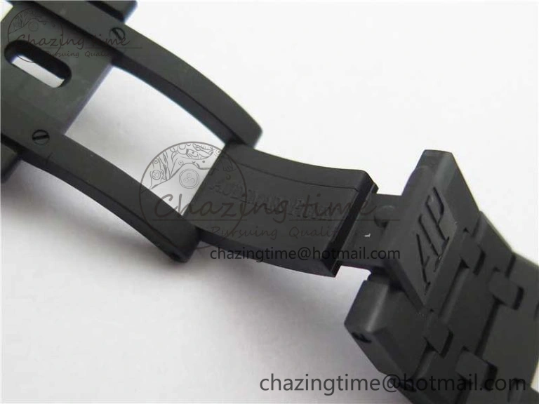 Stylish Royal Oak 41mm 15500 DLC ZF 1:1 Best Edition Gray Textured Dial on SS Bracelet A4302 V2(Free Box) 4818
