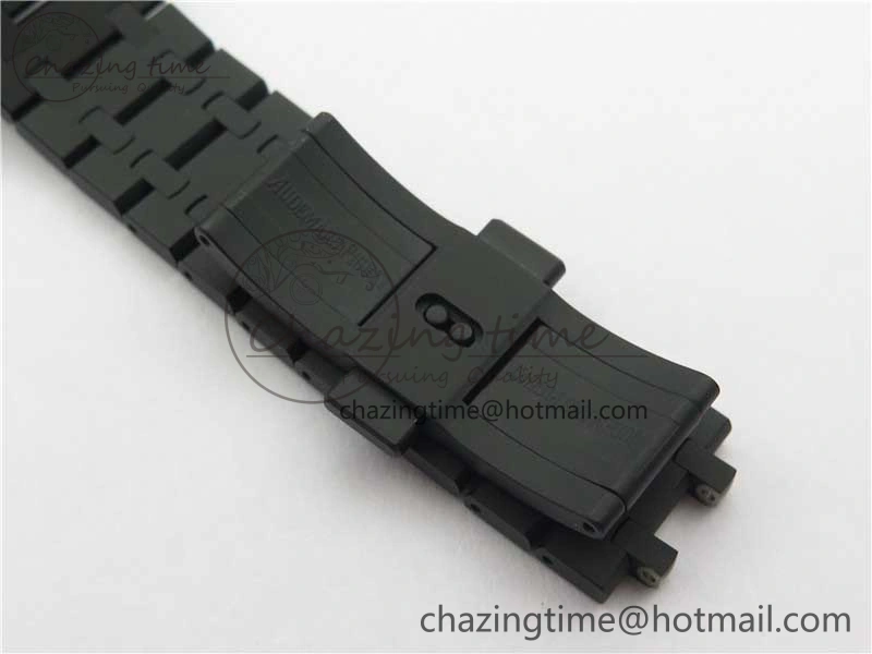 Stylish Royal Oak 41mm 15500 DLC ZF 1:1 Best Edition Gray Textured Dial on SS Bracelet A4302 V2(Free Box) 4818