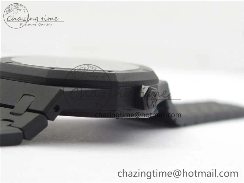 Royal Oak 41mm 15500 DLC ZF 1:1 Best Edition White Textured Dial on SS Bracelet A4302 V2(Free Box) FashionForward 4820