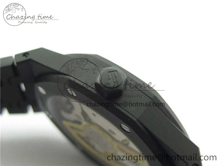 Royal Oak 41mm 15500 DLC ZF 1:1 Best Edition White Textured Dial on SS Bracelet A4302 V2(Free Box) FashionForward 4820